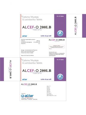 ALCEF O 200LB - Altar Pharmaceuticals Pvt. Ltd.