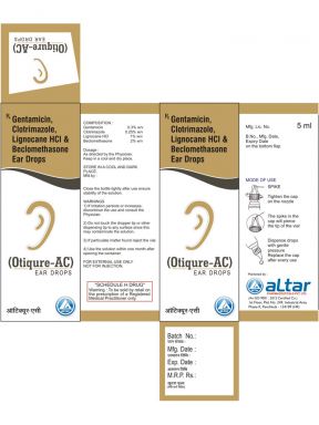 OTIQURE AC - Altar Pharmaceuticals Pvt. Ltd.